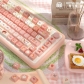 Weight Loss 104+34 / 54 MDA Profile Keycap Set Cherry MX PBT Dye-subbed for Mechanical Gaming Keyboard